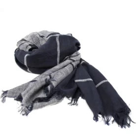 Black and white scarf
