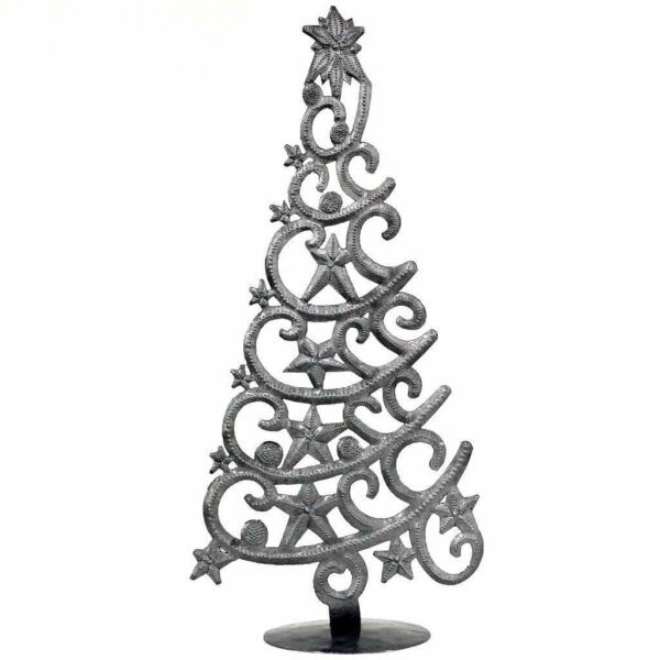 Steel Drum Tabletop Christmas Tree