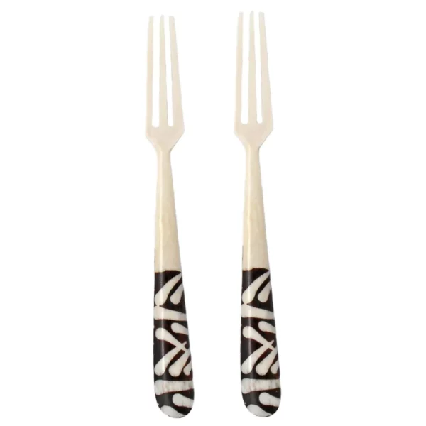 Long Batik Bone Appetizer Forks