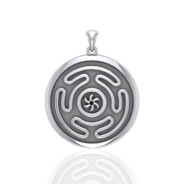 Hecate Wheel Sterling Silver Pendant