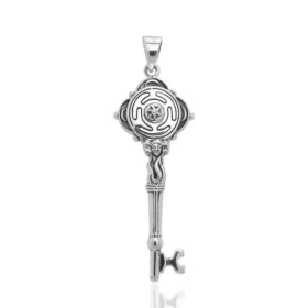 Hecate's Key Silver Pendant