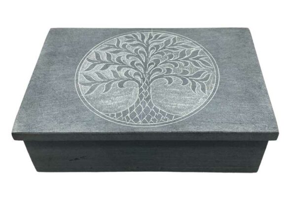 Tree of Life Soapstone box