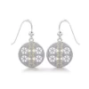 Flower of Life Silver and Gold Earrings