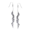 Silver Willow Leaf Earrings