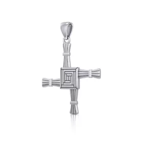 Silver Brigids Cross Pendant