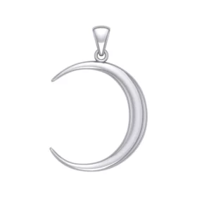 A Glimpse of the Crescent Moon Silver Pendant