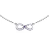 Infinity Love For Mom Silver Necklace
