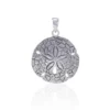 Sterling Silver Sand Dollar Pendant by Peter Stone