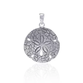 Sterling Silver Sand Dollar Pendant by Peter Stone