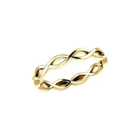 Modern Celtic Infinity Solid Gold Ring