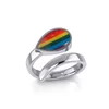 Rainbow Pride LGBTQ Sterling Silver Ring