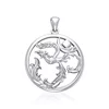 Phoenix Om Sterling Silver Pendant