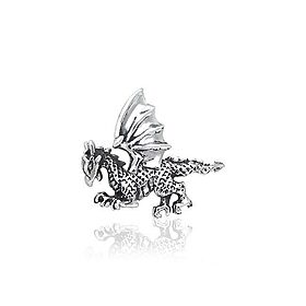 Clawing Dragon Silver Tie Tac