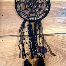 Black Spiderweb Gothic Style Dream Weaver