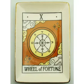 Wheel of Fortune Tarot Card Ceramic Tray