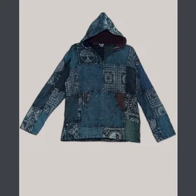 Jayli celestial print cotton hoodie