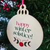 Moon Phase Happy Winter Solstice Yule Solstice Ornament