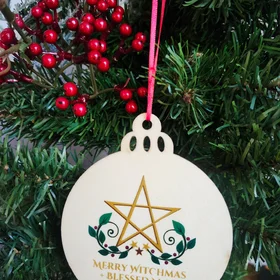 Merry Witchmas tree ornament