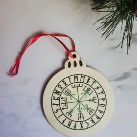 Norse Vegvisir Rune Holiday Yule Solstice Ornament