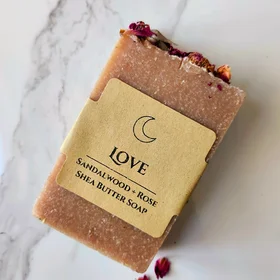 Sandalwood + Rose Organic Shea Butter Love Soap